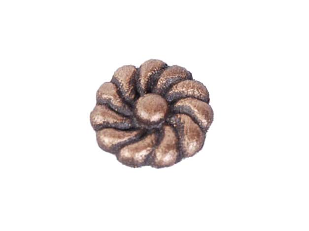 Gold Spiral Rosette Knob Insert
